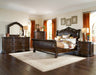 ART Furniture - Valencia Queen Upholstered Sleigh Bed in Dark Oak - 209145-2304 - GreatFurnitureDeal