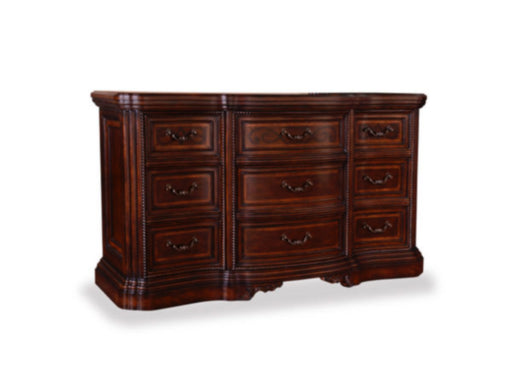 ART Furniture - Valencia 9 Drawer Dresser in Dark Oak - 209130-2304 - GreatFurnitureDeal