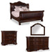 ART Furniture - Valencia 4 Piece Queen Sleigh Bedroom Set in Dark Oak - 209145-2304-4SET