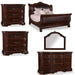 ART Furniture - Valencia 5 Piece Queen Sleigh Bedroom Set in Dark Oak - 209145-2304-5SET