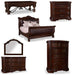 ART Furniture - Valencia 6 Piece California King Sleigh Bedroom Set in Dark Oak - 209147-2304-6SET