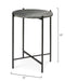 Jamie Young Company - Domain Side Table in Black Textured Marble & Black Iron - 20DOMA-STBK - GreatFurnitureDeal