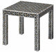 Jamie Young Company - Evelyn Inlay Side Table in Mother of Pearl - 20EVEL-STMOP