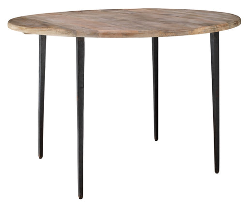 Jamie Young Company - Farmhouse Bistro Table in Natural Wood with Iron - 20FARM-BINA - GreatFurnitureDeal