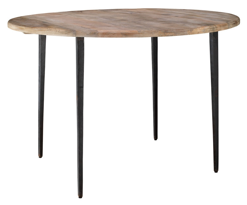 Jamie Young Company - Farmhouse Bistro Table in Natural Wood with Iron - 20FARM-BINA - GreatFurnitureDeal