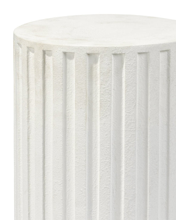 Jamie Young Company - Fluted Column Side Table - 20FLUT-STWH - GreatFurnitureDeal