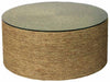 Jamie Young Company - Harbor Coffee Table in Natural Seagrass with Tempered Glass Top - 20HARB-CTNA