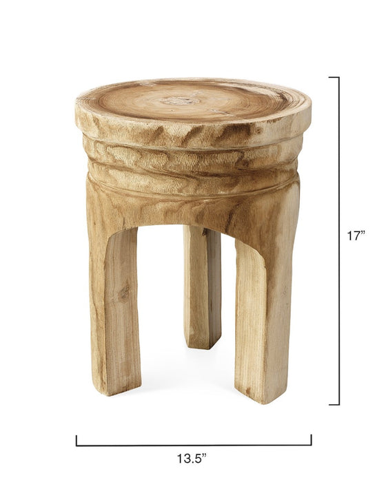 Jamie Young Company - Mesa Wooden Stool in Natural Wood - 20MESA-STWD - GreatFurnitureDeal