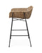 Jamie Young Company - Nusa Counter Stool in Natural Rattan & Black Steel - 20NUSA-CSNA - GreatFurnitureDeal