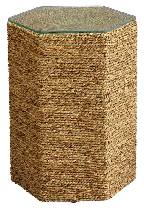 Jamie Young Company - Peninsula Side Table in Natural Sea Grass - 20PENI-STNA - GreatFurnitureDeal