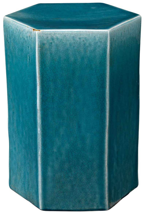 Jamie Young Company - Large Porto Side Table in Azure Ceramic - 20PORT-LGAZ