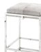 Jamie Young Company - Shelby Counter Stool in Grey Hide & Nickel Metal - 20SHEL-CSGR - GreatFurnitureDeal