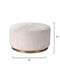 Jamie Young Company - Thackeray Round Pouf - 20THAC-LGWH - GreatFurnitureDeal