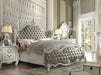 Acme Furniture - Versailles Queen Bed in Vintage Gray PU-Bone White - 21150Q - GreatFurnitureDeal