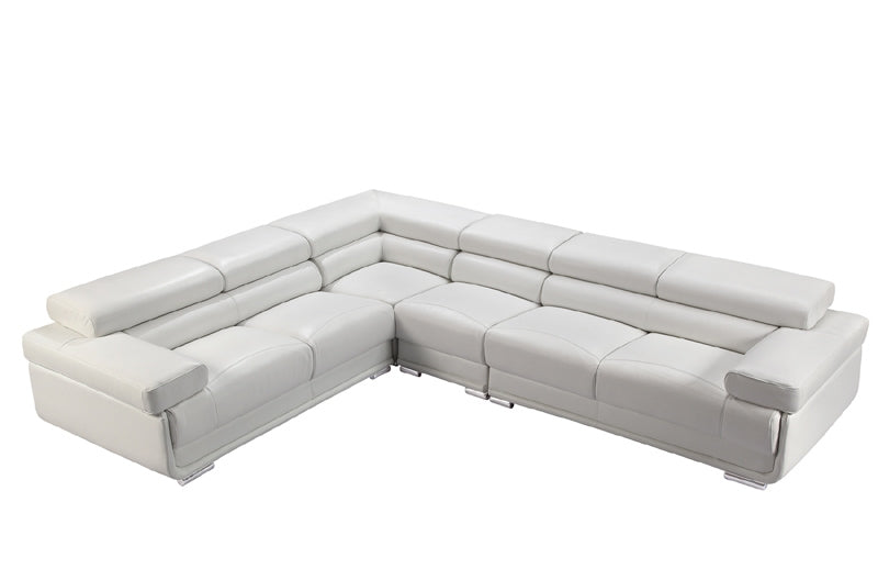 ESF Furniture - 2119 Sectional in White - 2119-SEC - GreatFurnitureDeal