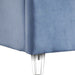 Meridian Furniture - Candace Velvet King Bed in Sky Blue - CandaceSkyBlu-K - GreatFurnitureDeal