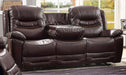 Myco Furniture - Garrett Power Sofa w-Power Headrest & Dropdown Table in Brown - 2155-S-BR - GreatFurnitureDeal