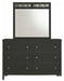 Coaster Furniture - Carlton Black Mirror - 215864 - Front View