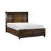 Homelegance - Cumberland California King Sleigh Platform Bed with Footboard Storage - 2159K-1CK - GreatFurnitureDeal
