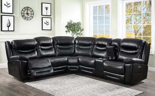 Myco Furniture - Garrett Power Sectional in Black - 2161 - GreatFurnitureDeal