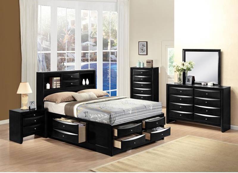 Acme Furniture - Ireland Full Bed in Black - 21620F - GreatFurnitureDeal