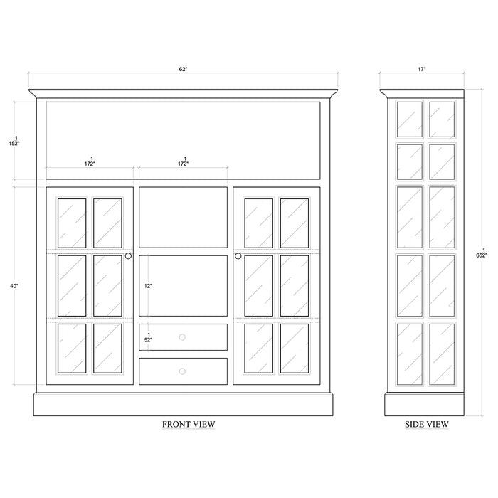 Bramble - Cape Cod Kitchen Cupboard w/ Drawers - WHD DRW - FAC-21627WHD-DRW--- - GreatFurnitureDeal