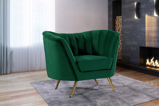 Meridian Furniture - Margo Velvet Chair in Green - 622Green-C - GreatFurnitureDeal