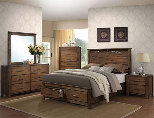 Acme Furniture - Merrilee Oak 3 Piece King Panel Storage Bedroom Set - 21677EK-3SET - GreatFurnitureDeal