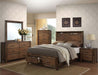 Acme Furniture - Merrilee Oak 5 Piece Queen Panel Storage Bedroom Set - 21680Q-5SET - GreatFurnitureDeal