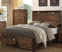 Acme Furniture - Merrilee Oak Queen Panel Storage Bed - 21680Q - GreatFurnitureDeal