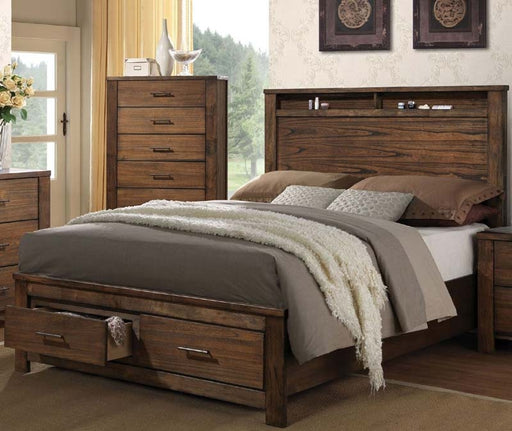 Acme Furniture - Merrilee Oak King Panel Storage Bed - 21677EK - GreatFurnitureDeal