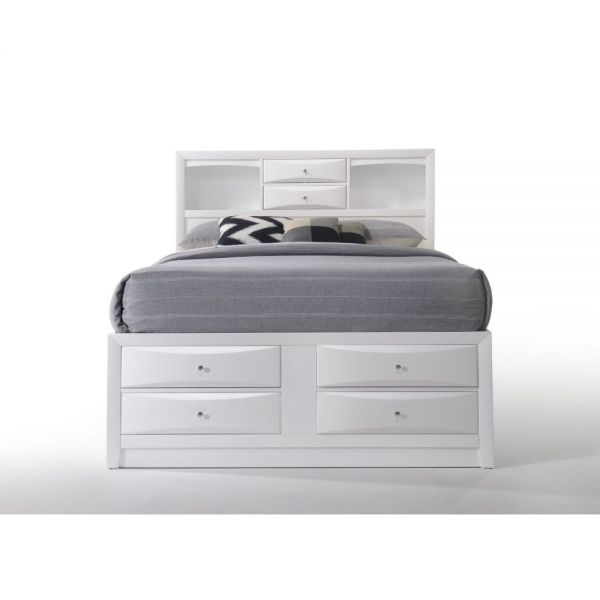 Acme Furniture - Ireland 3 Piece Eastern King Bedroom Set in White - 21696EK-3SET
