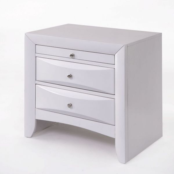 Acme Furniture - Ireland 5 Piece Eastern King Bedroom Set in White - 21696EK-5SET