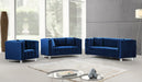 Meridian Furniture - Mariel Velvet Sofa in Navy - 629Navy-S - GreatFurnitureDeal