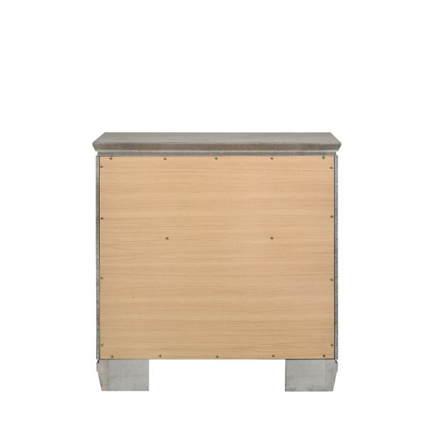 Acme Furniture - Antares 6 Piece Eastern King Bedroom Set in Light Gray - 21817EK-6SET