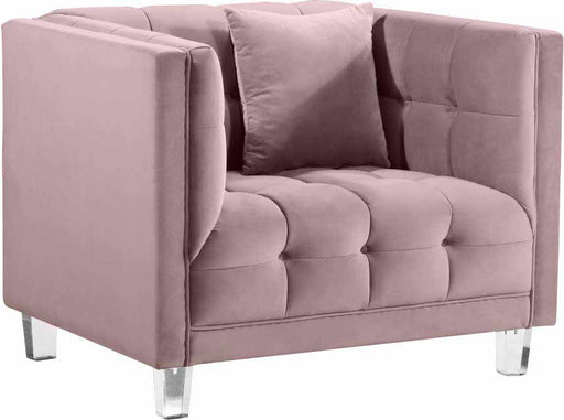 Meridian Furniture - Mariel 3 Piece Living Room Set in Pink - 629Pink-S-3SET - GreatFurnitureDeal