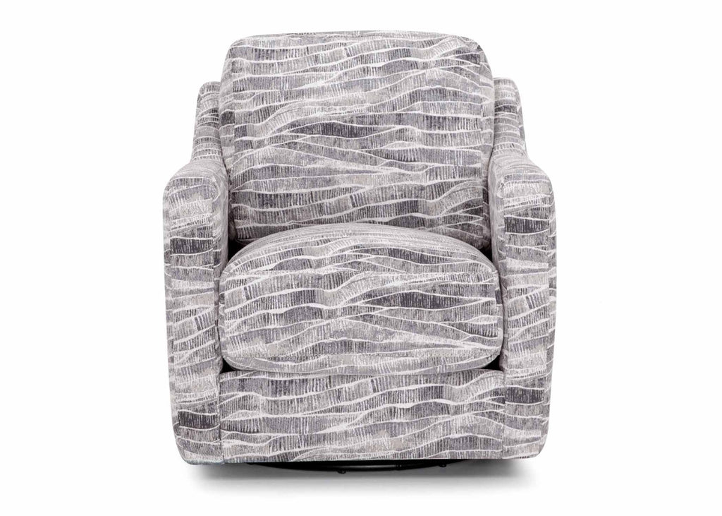 Franklin Furniture Antonia Swivel Accent Chair in Terrain Dust