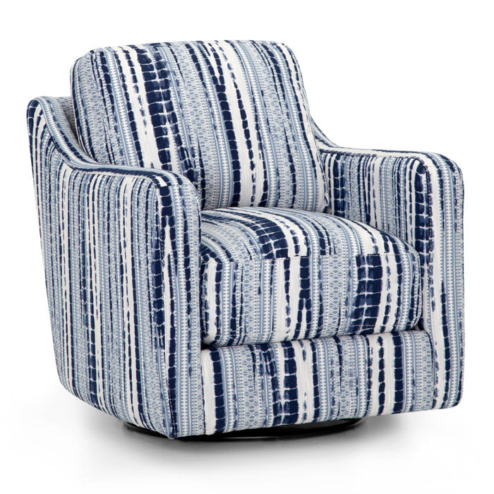 Franklin Furniture - Hollyn Swivel Accent Chair in Indigo - 2183-3945-44 - GreatFurnitureDeal