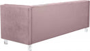 Meridian Furniture - Mariel 3 Piece Living Room Set in Pink - 629Pink-S-3SET - GreatFurnitureDeal
