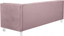Meridian Furniture - Mariel Velvet Sofa in Pink - 629Pink-S - GreatFurnitureDeal