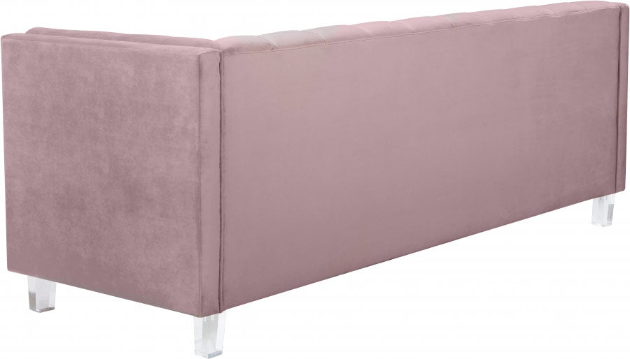 Meridian Furniture - Mariel Velvet Sofa in Pink - 629Pink-S