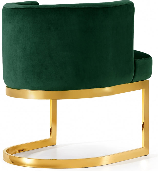 Meridian Furniture - Gianna Velvet Dining Chair in Green (Set of 2) - 718Green-C - GreatFurnitureDeal