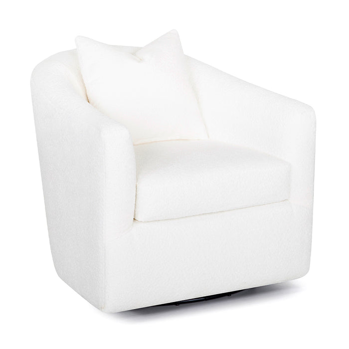 Franklin Furniture - Maya Swivel Accent Chair in Snow - 21980-SNOW