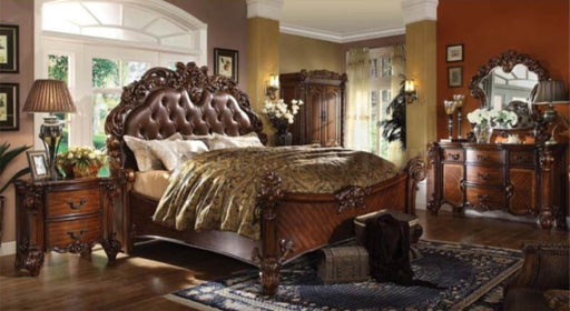 Acme Furniture - Vendome 5 Piece Bedroom Eastern King Bed Set in Cherry - 21997EK-5SET