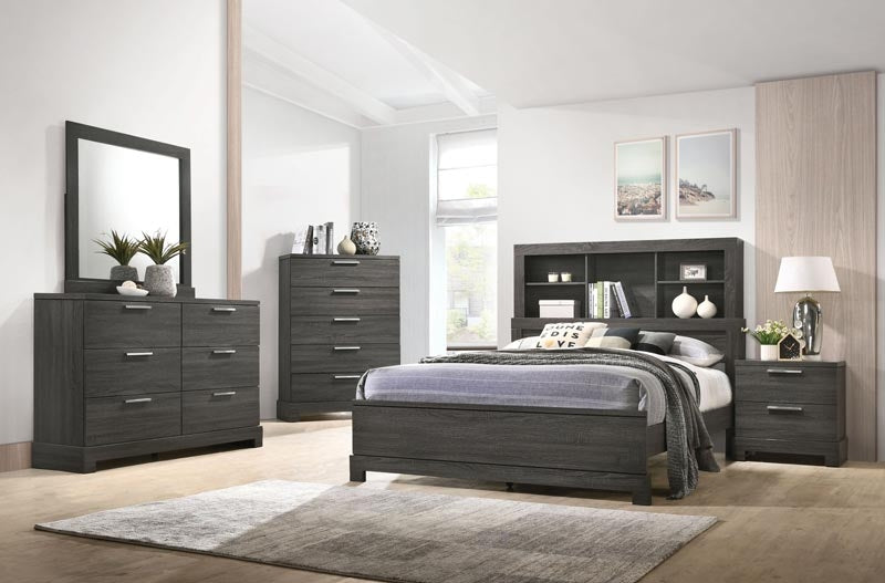 Acme Furniture - Lantha Gray Oak Queen Bed - 22030Q