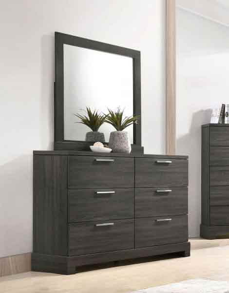 Acme Furniture - Lantha Gray Oak 5 Piece Eastern King Bedroom Set - 22027EK-5SET