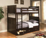 Coaster Furniture - Jasper Youth Twin Over Twin Bunk Bed - 460136 - GreatFurnitureDeal