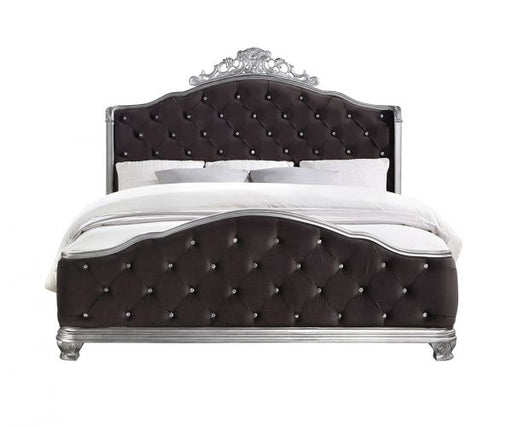 Acme Furniture - Leonora 6 Piece Queen Bedroom Set In Fabric & Vintage Platinum - 22140Q-6SET - GreatFurnitureDeal