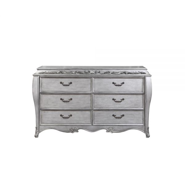 Acme Furniture - Leonora Dresser (Jewelry Tray) In Vintage Platinum - 22145 - GreatFurnitureDeal
