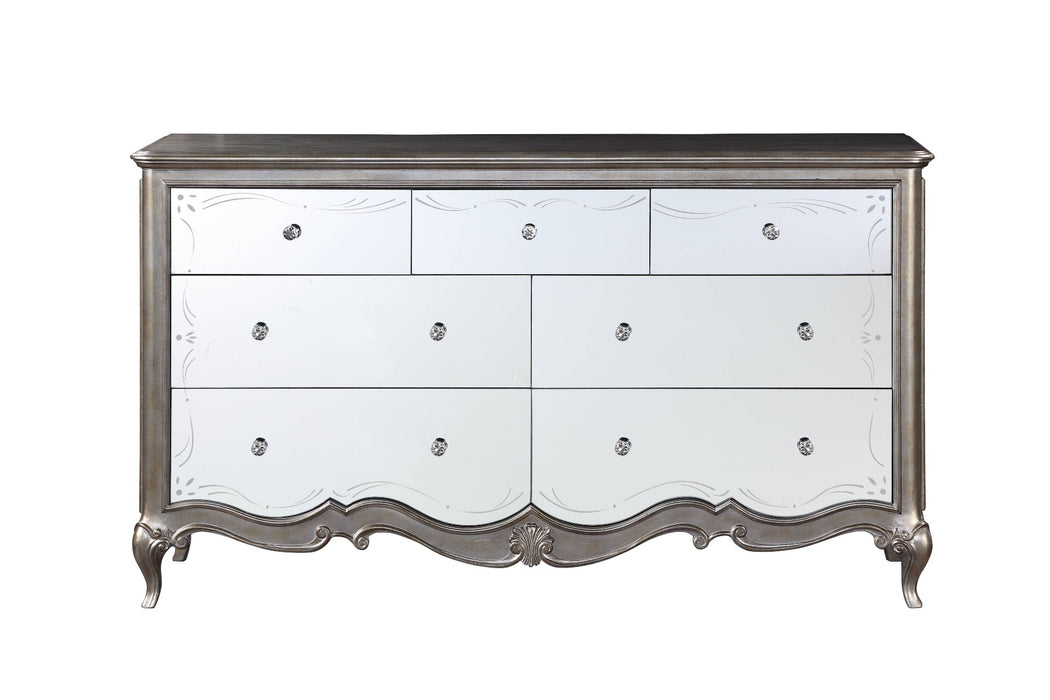 Acme Furniture - Esteban Dresser (Jewelry Box), Antique Champagne - 22205 - GreatFurnitureDeal